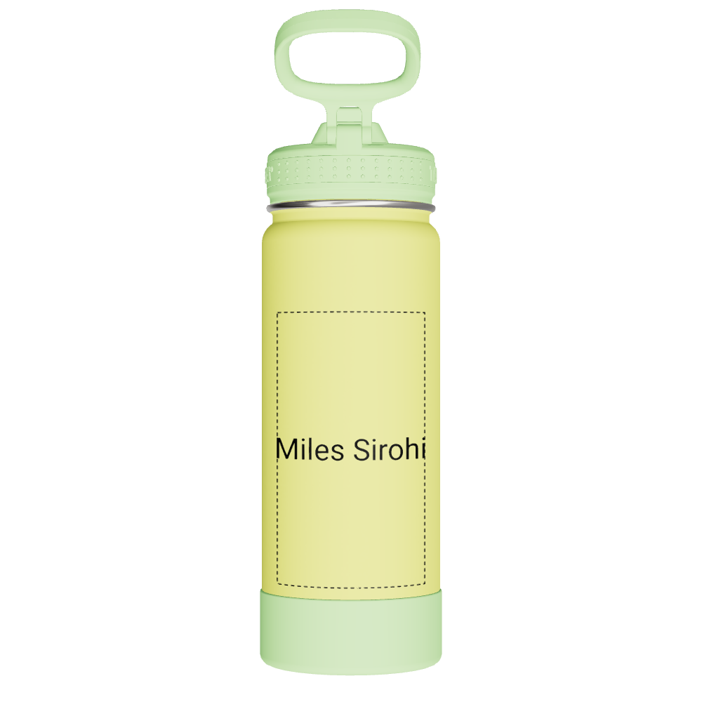 Actives Kids Glow In The Dark Water Bottle With Straw Lid - customized