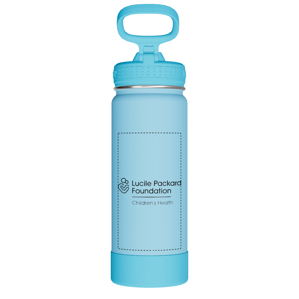 Actives Kids Glow In The Dark Water Bottle With Straw Lid - customized