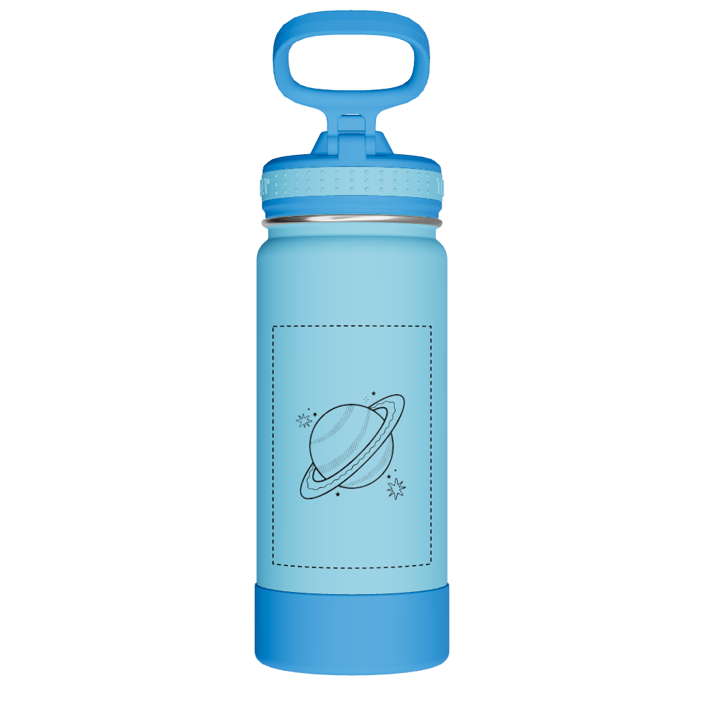 Actives Kids Water Bottle With Straw Lid - customized