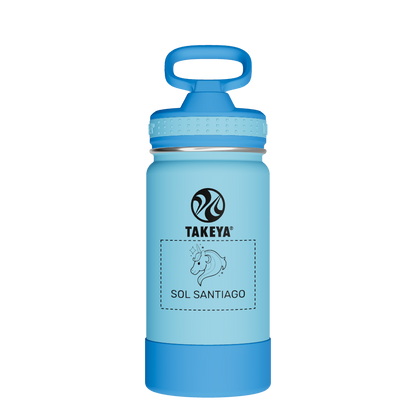 Actives Kids Water Bottle With Straw Lid - customized