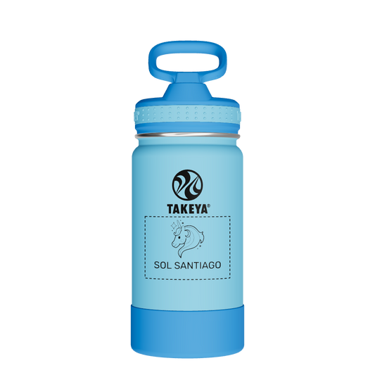 Actives Kids Water Bottle With Straw Lid - customized