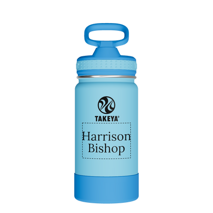 Actives Kids Water Bottle With Straw Lid - customized