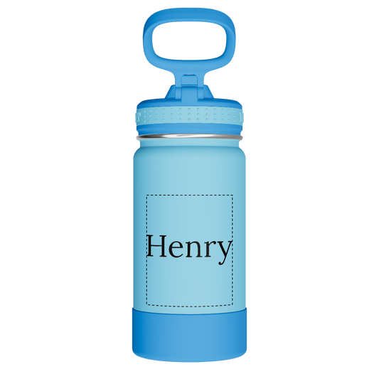 Actives Kids Water Bottle With Straw Lid - customized