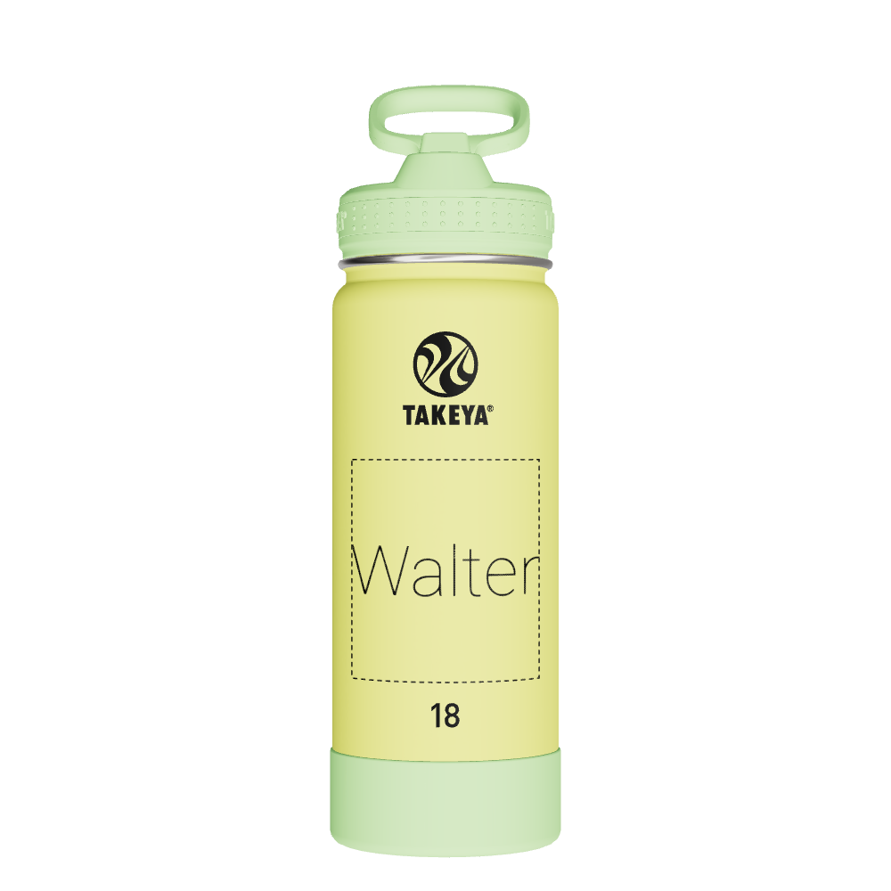 Actives Kids Glow In The Dark Water Bottle With Straw Lid - customized