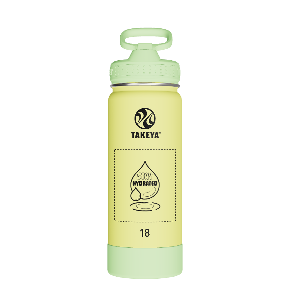 Actives Kids Glow In The Dark Water Bottle With Straw Lid - customized