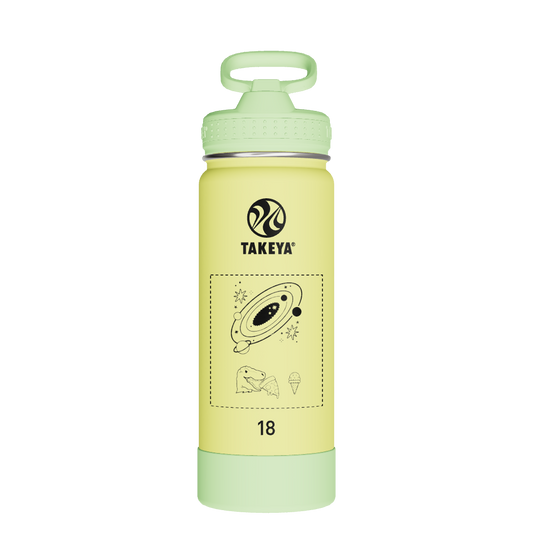 Actives Kids Glow In The Dark Water Bottle With Straw Lid - customized