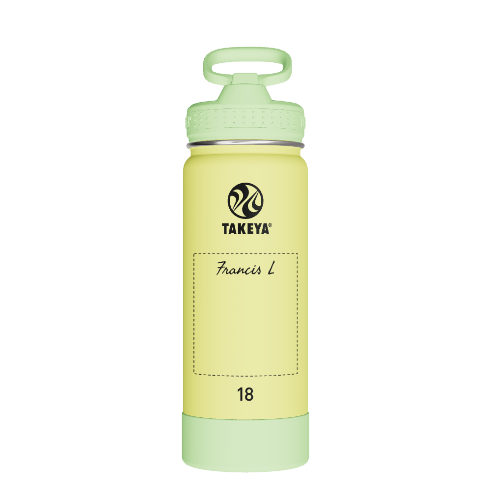 Actives Kids Glow In The Dark Water Bottle With Straw Lid - customized