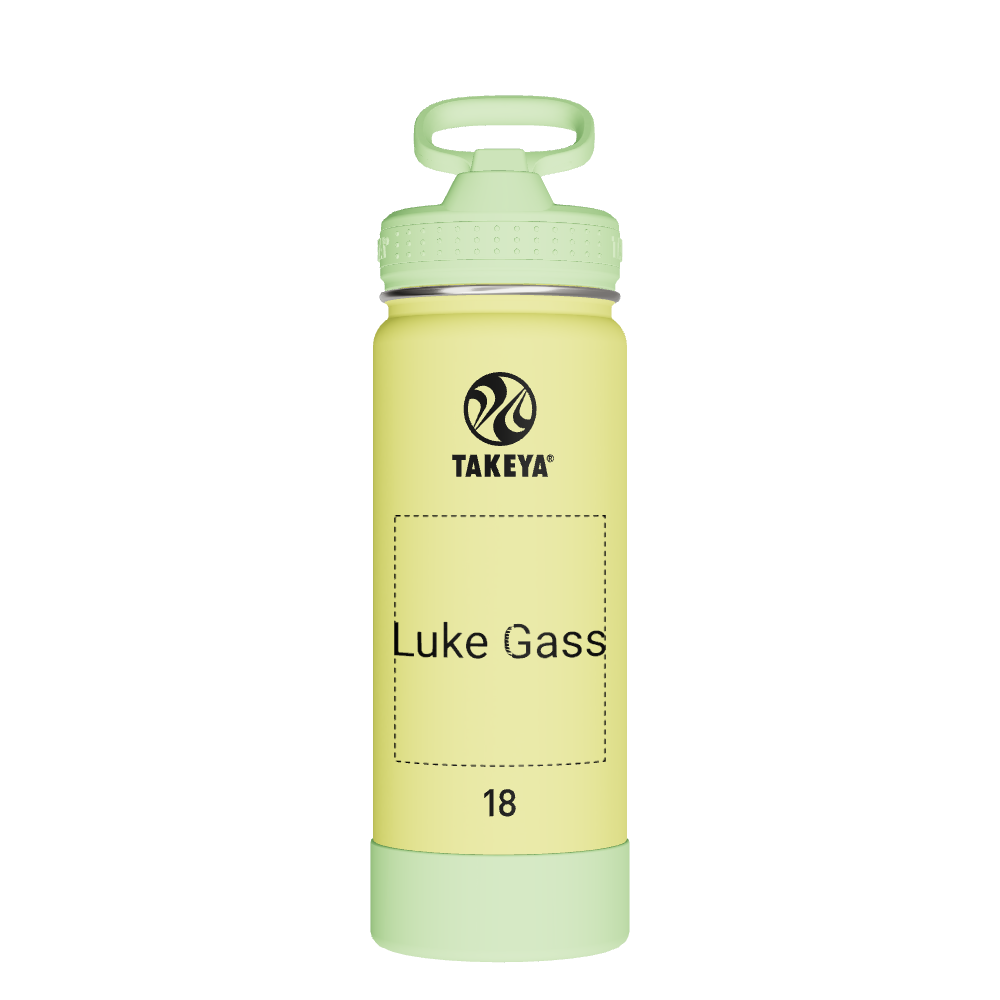 Actives Kids Glow In The Dark Water Bottle With Straw Lid - customized