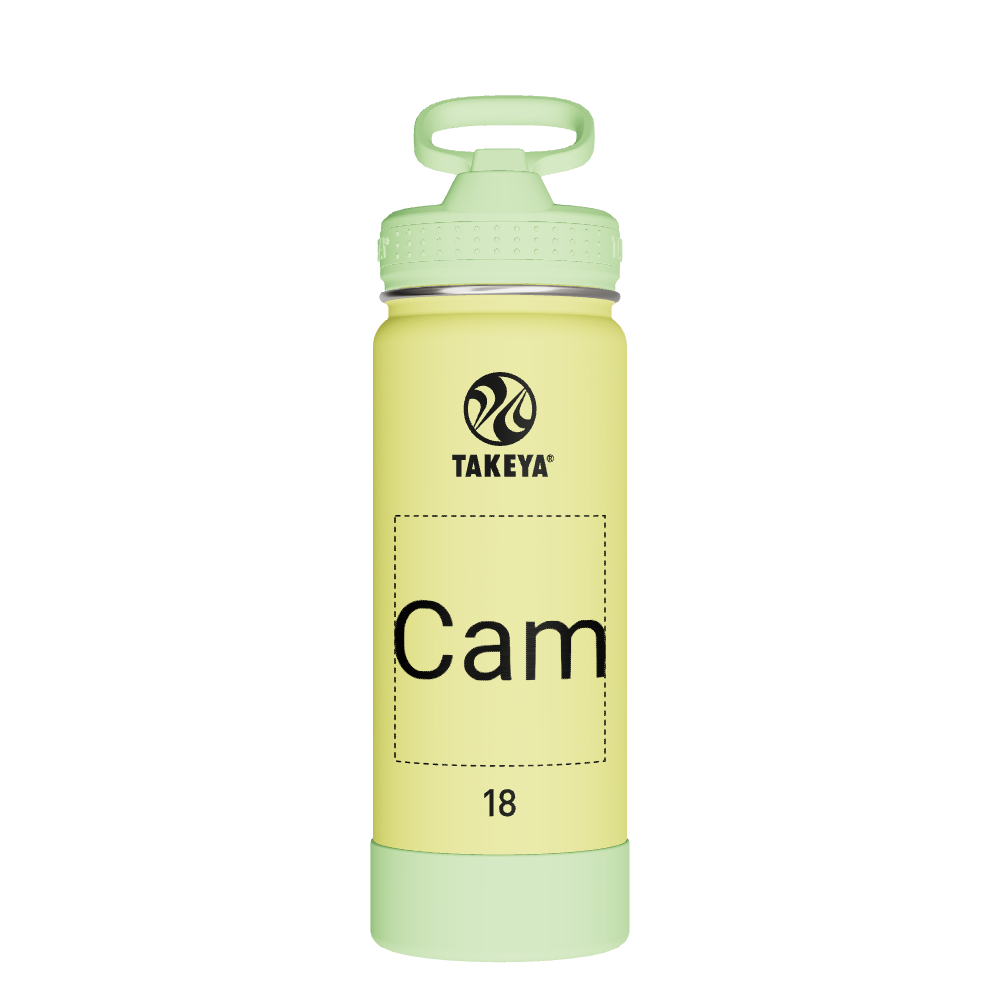 Actives Kids Glow In The Dark Water Bottle With Straw Lid - customized