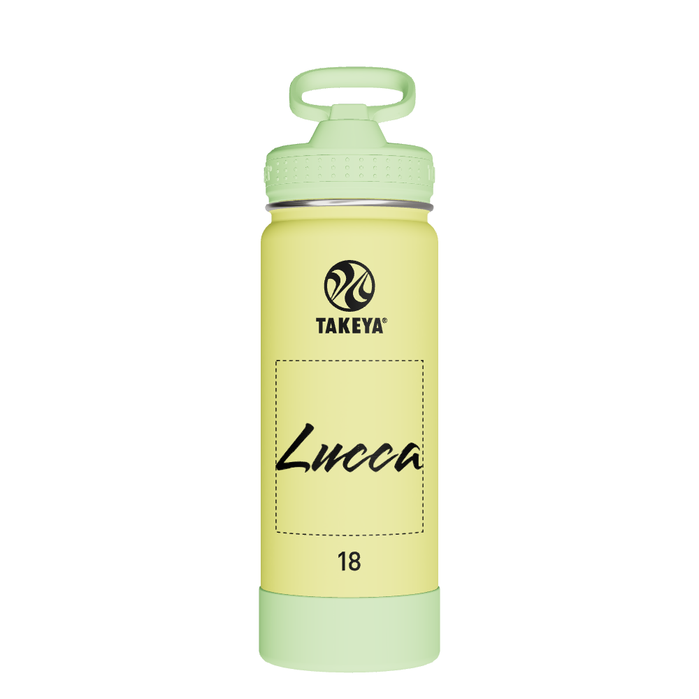 Actives Kids Glow In The Dark Water Bottle With Straw Lid - customized