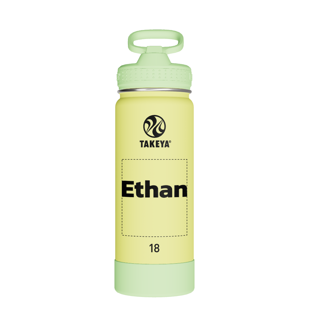Actives Kids Glow In The Dark Water Bottle With Straw Lid - customized