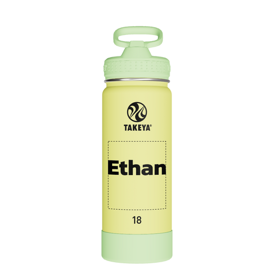 Actives Kids Glow In The Dark Water Bottle With Straw Lid - customized