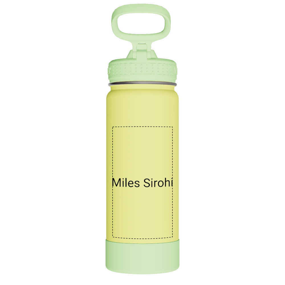 Actives Kids Glow In The Dark Water Bottle With Straw Lid - customized
