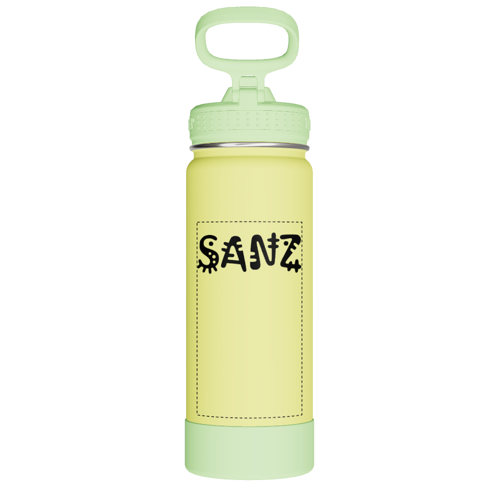 Actives Kids Glow In The Dark Water Bottle With Straw Lid - customized