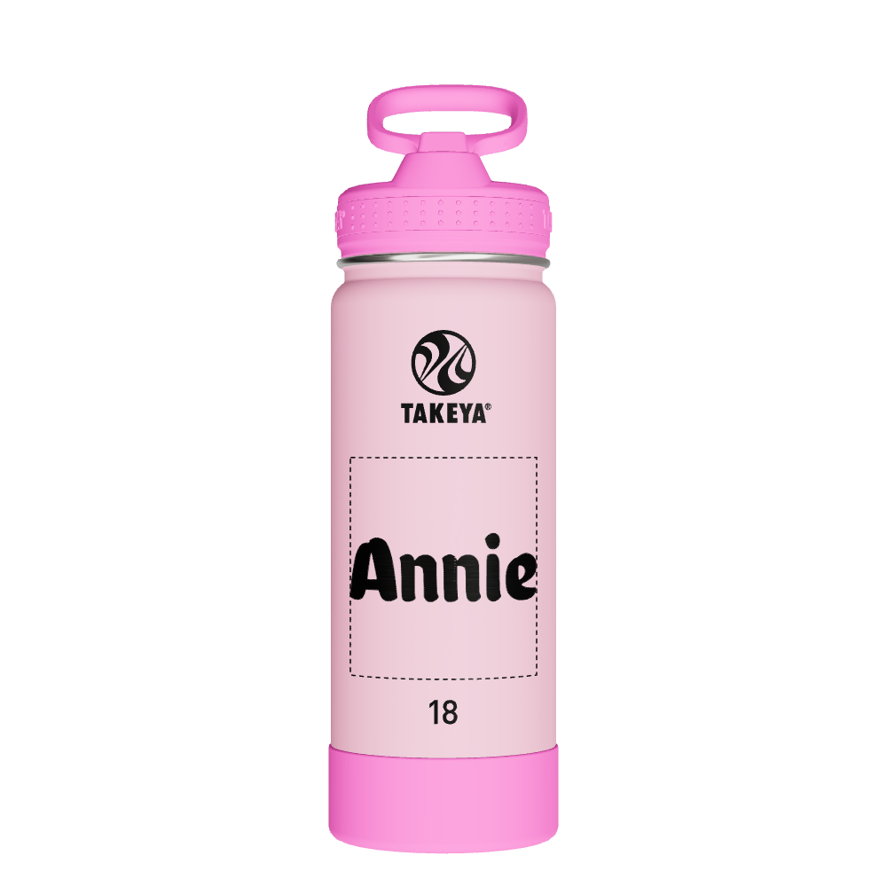 Actives Kids Glow In The Dark Water Bottle With Straw Lid - customized