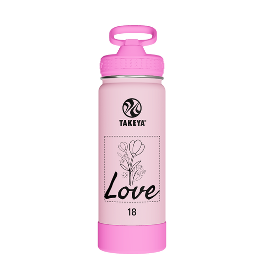 Actives Kids Glow In The Dark Water Bottle With Straw Lid - customized