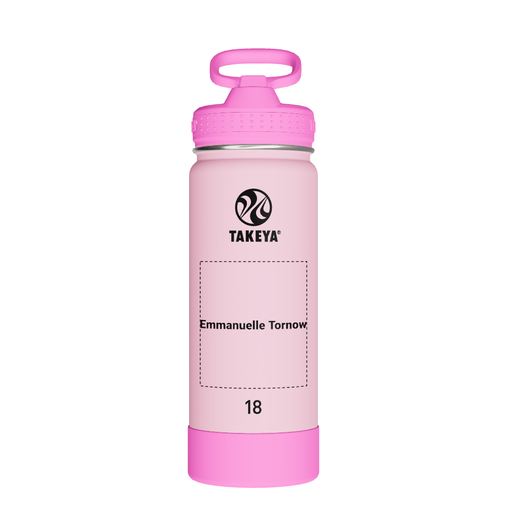 Actives Kids Glow In The Dark Water Bottle With Straw Lid - customized