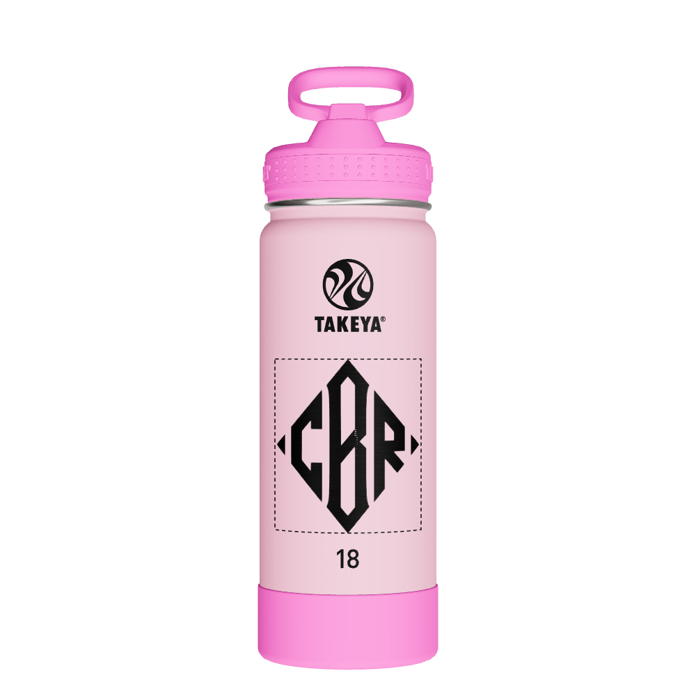 Actives Kids Glow In The Dark Water Bottle With Straw Lid - customized