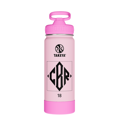 Actives Kids Glow In The Dark Water Bottle With Straw Lid - customized