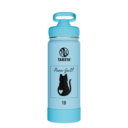 Actives Kids Glow In The Dark Water Bottle With Straw Lid - customized
