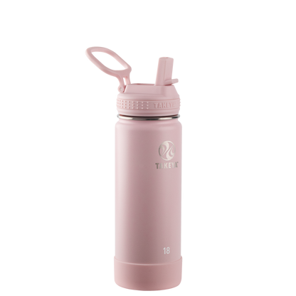 Actives Water Bottle With Straw Lid