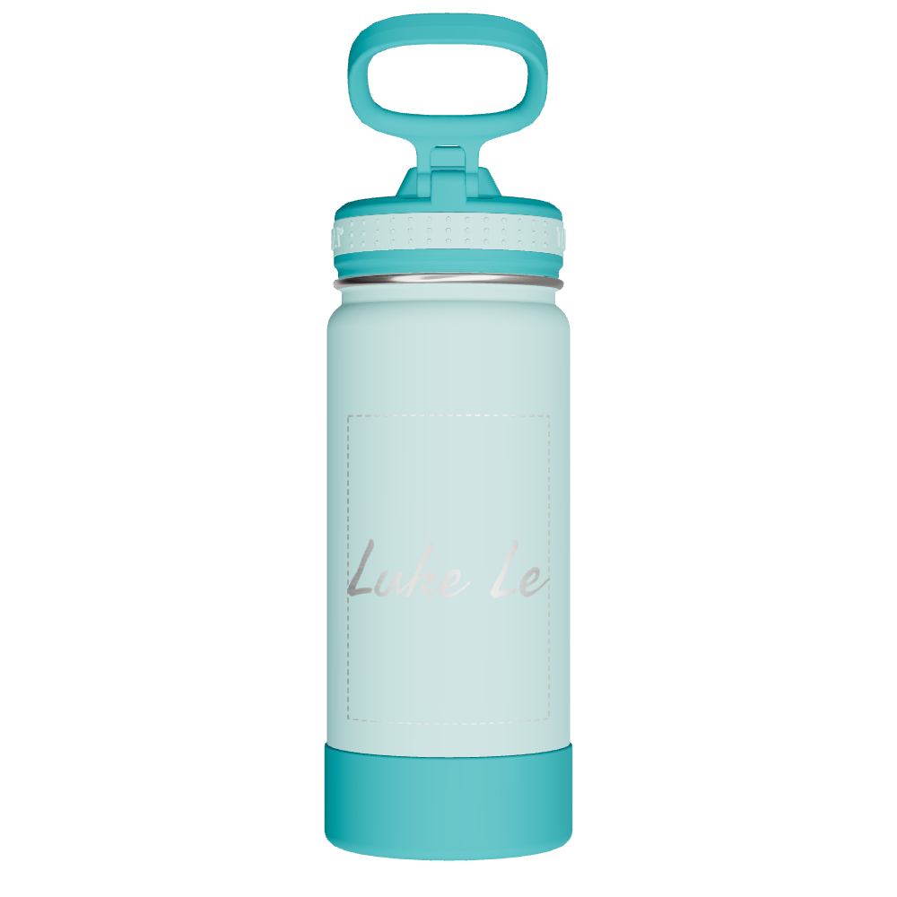 Actives Kids Water Bottle With Straw Lid - customized