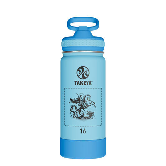Actives Kids Water Bottle With Straw Lid - customized
