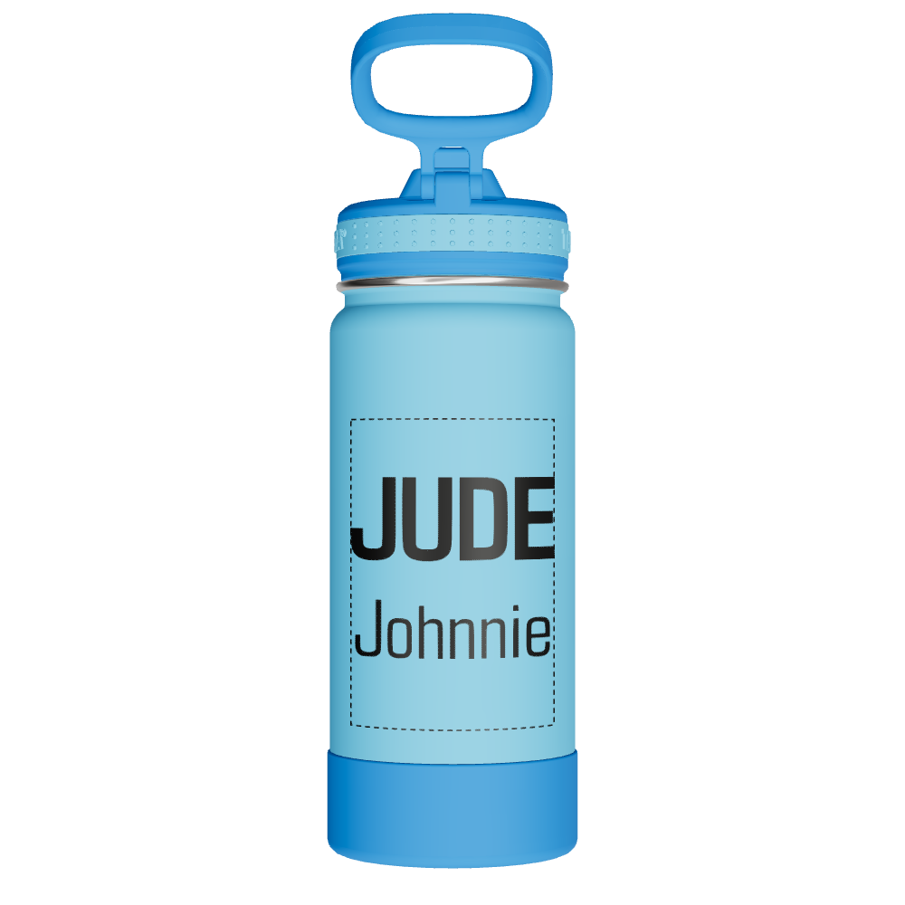 Actives Kids Water Bottle With Straw Lid - customized