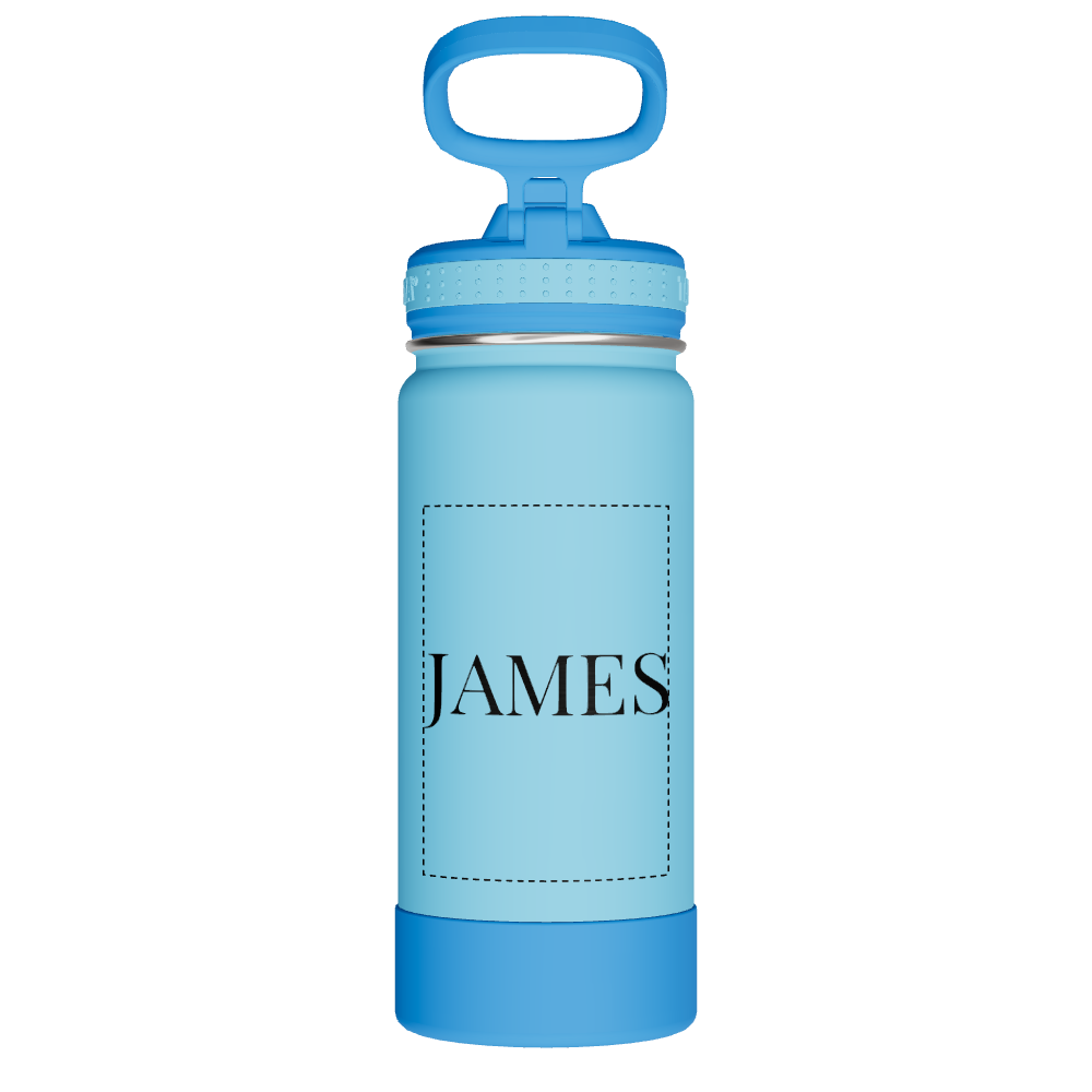Actives Kids Water Bottle With Straw Lid - customized