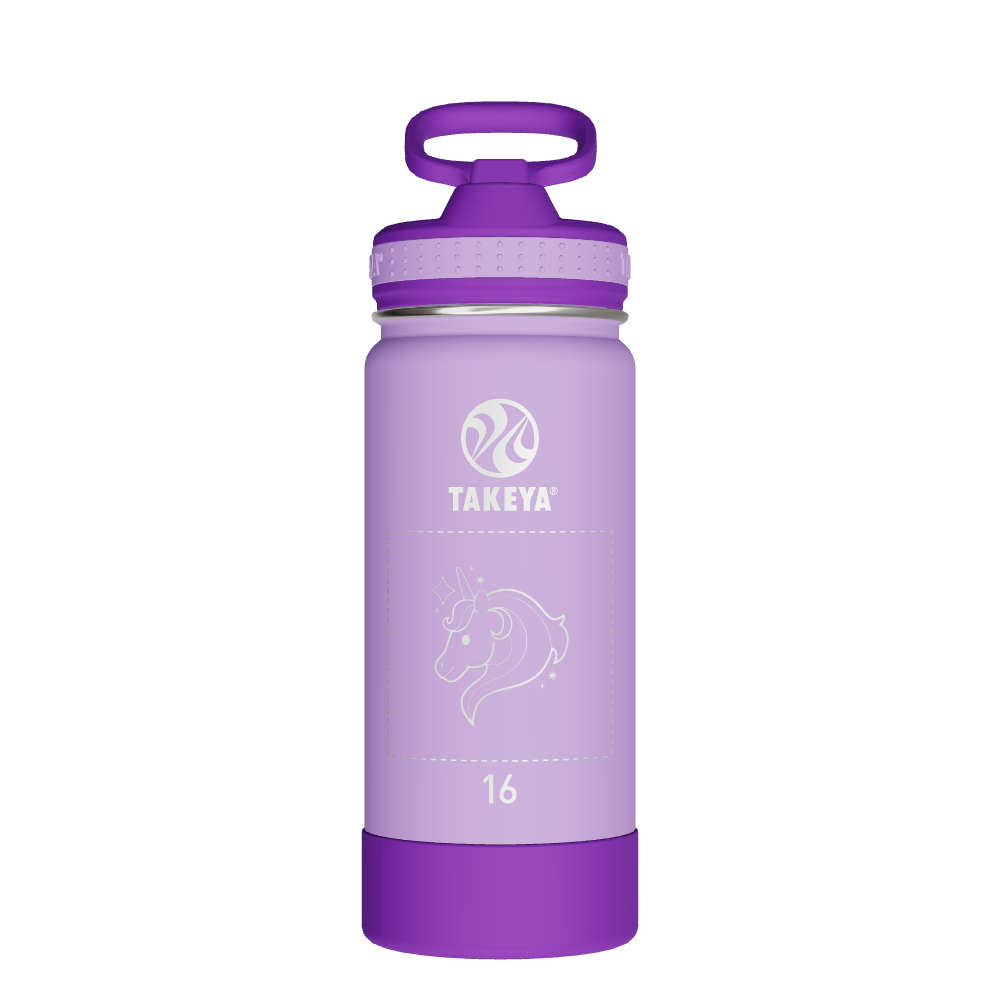 Actives Kids Water Bottle With Straw Lid - customized
