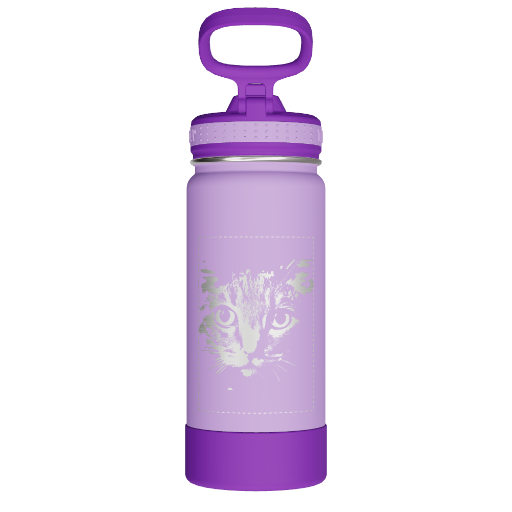 Actives Kids Water Bottle With Straw Lid - customized