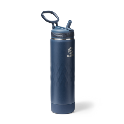 22oz Indigo Straw