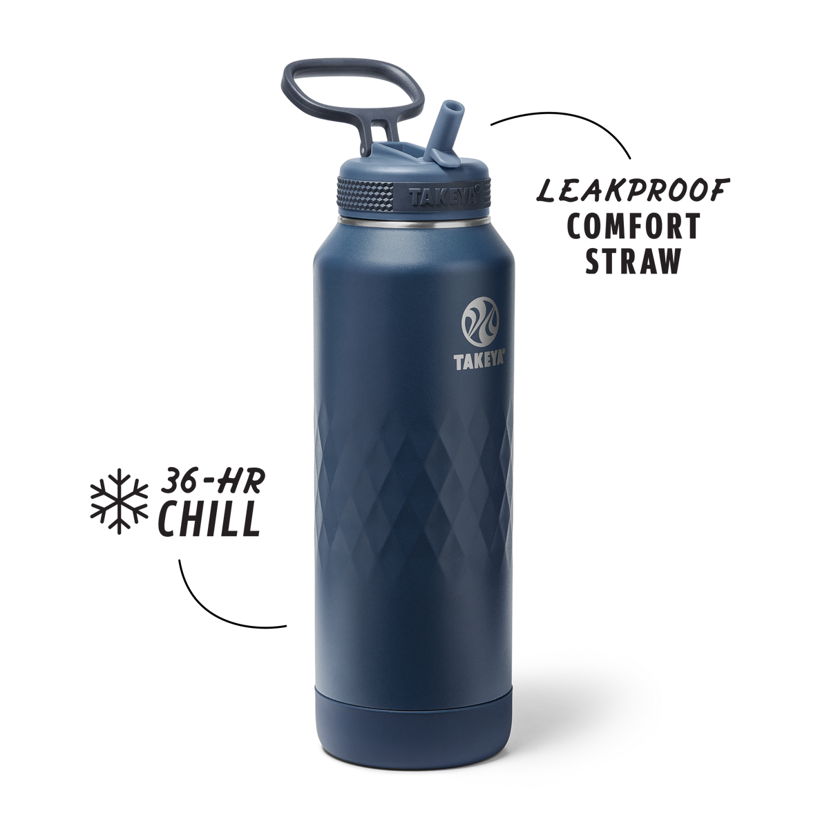 40oz Indigo Straw