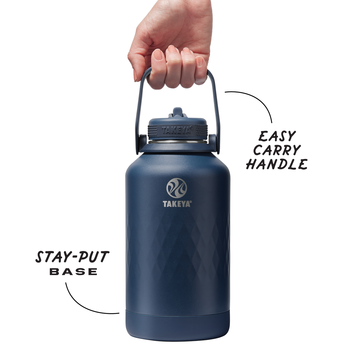 64oz Indigo Straw