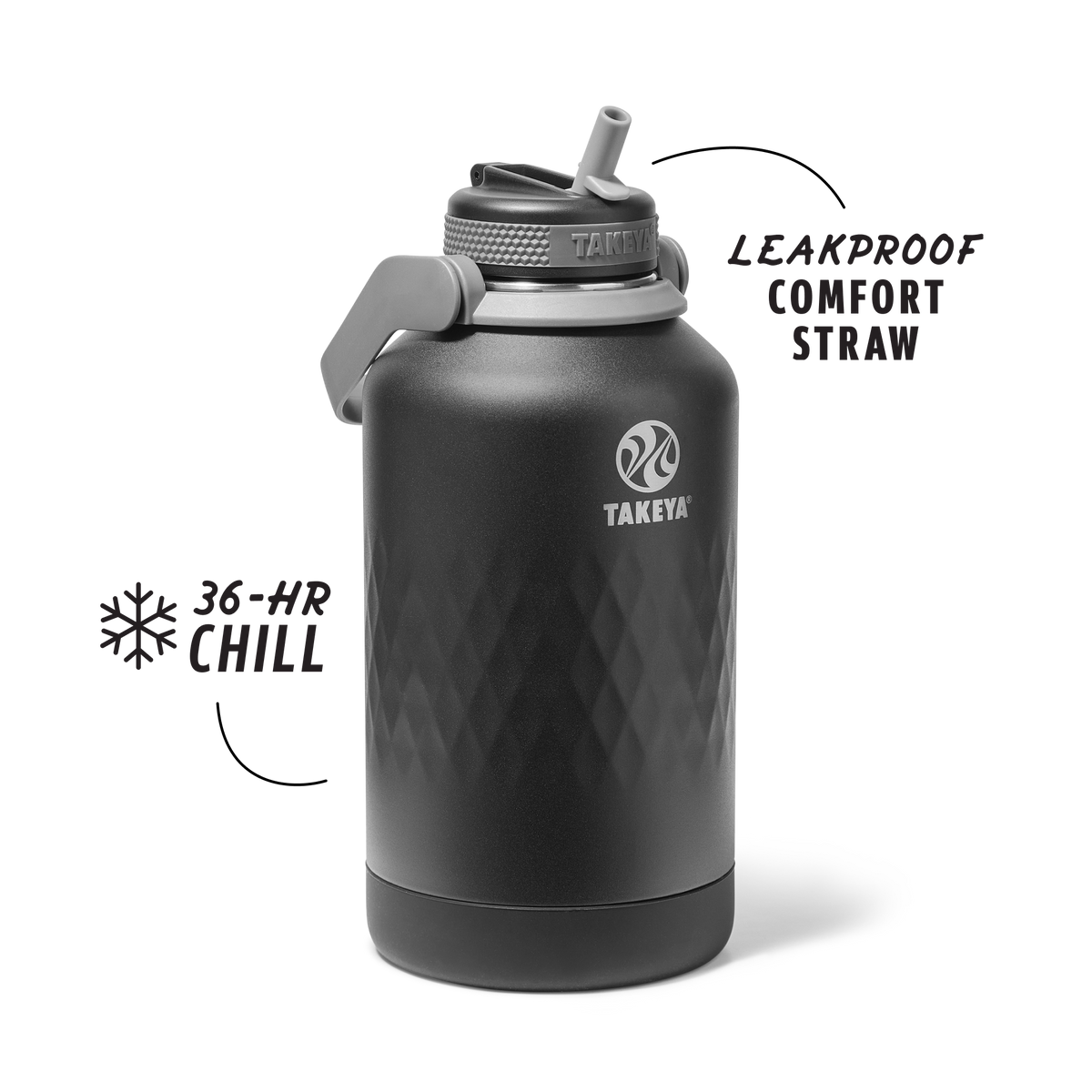 64oz Obsidian Straw