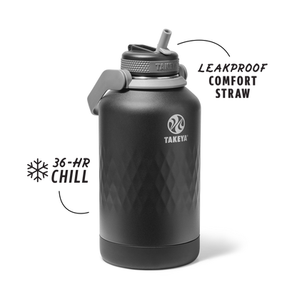 64oz Obsidian Straw